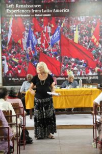 Marta Harnecker in a seminar organized by Joshi-Adhikari Institute of Social Studies